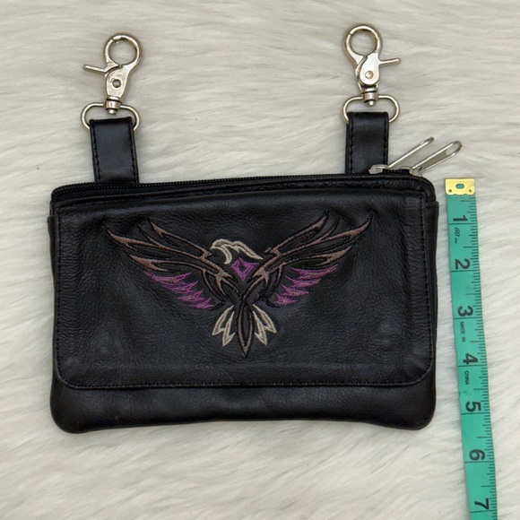 UNIK - LEATHER MOTORCYCLE RIDING PURSE - Picture 9 of 9